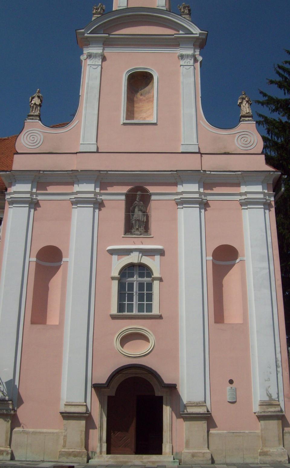 Freska sv. Uršule-pročelje crkve